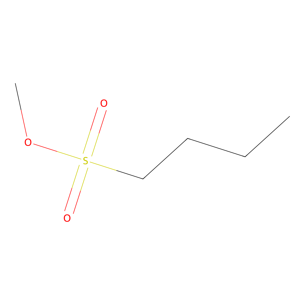 1-Butanesulfonic acid, methyl ester molecular structure, CAS 2374-69-8