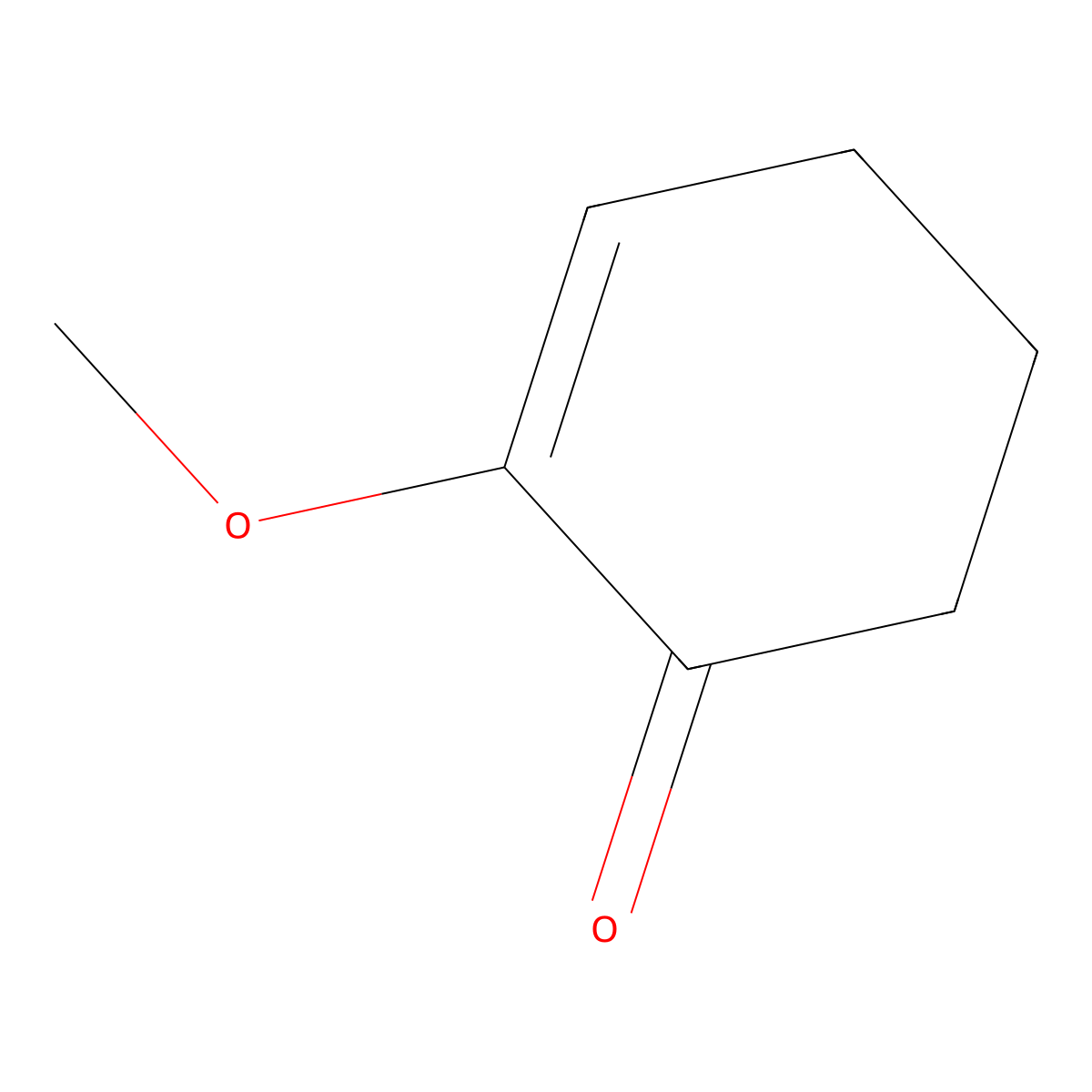 2-Methoxycyclohex-2-en-1-one molecular structure, CAS 23740-37-6