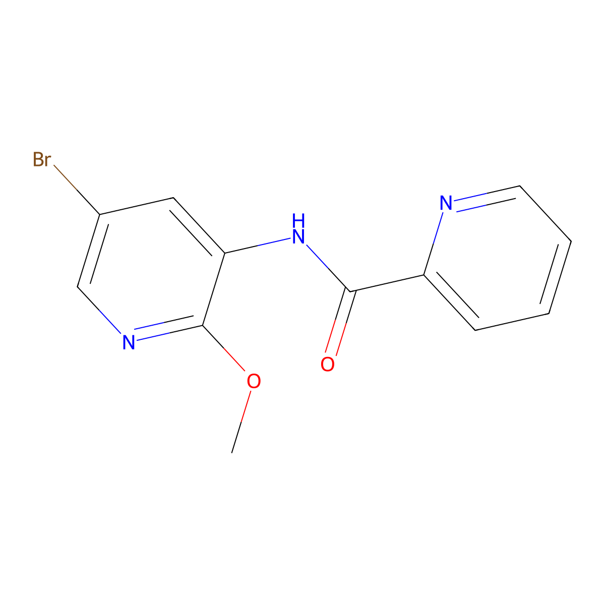 N-(5-Bromo-2-methoxy-3-pyridinyl)-2-pyridinecarboxamide molecular structure, CAS 2374008-28-1