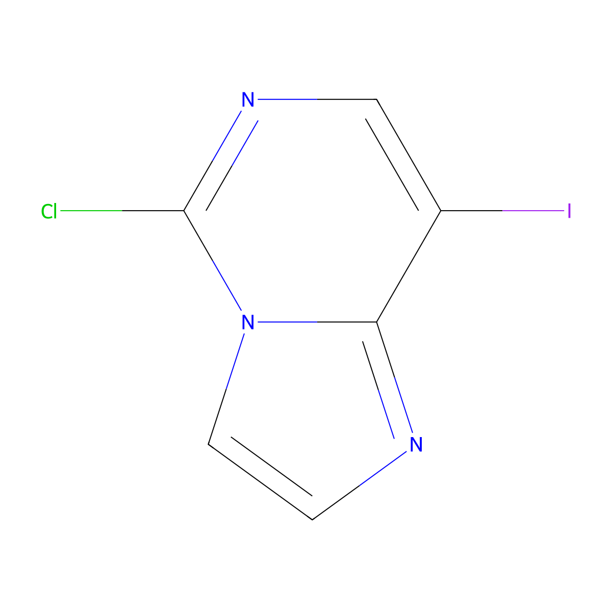 5-Chloro-8-iodoimidazo[1,2-c]pyrimidine molecular structure, CAS 2374134-99-1