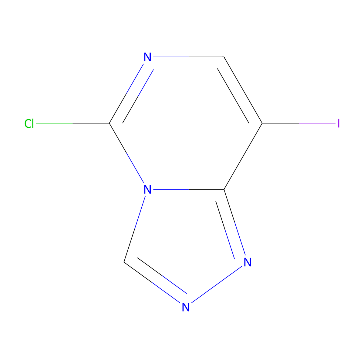 5-Chloro-8-iodo-[1,2,4]triazolo[4,3-c]pyrimidine molecular structure, CAS 2374137-45-6