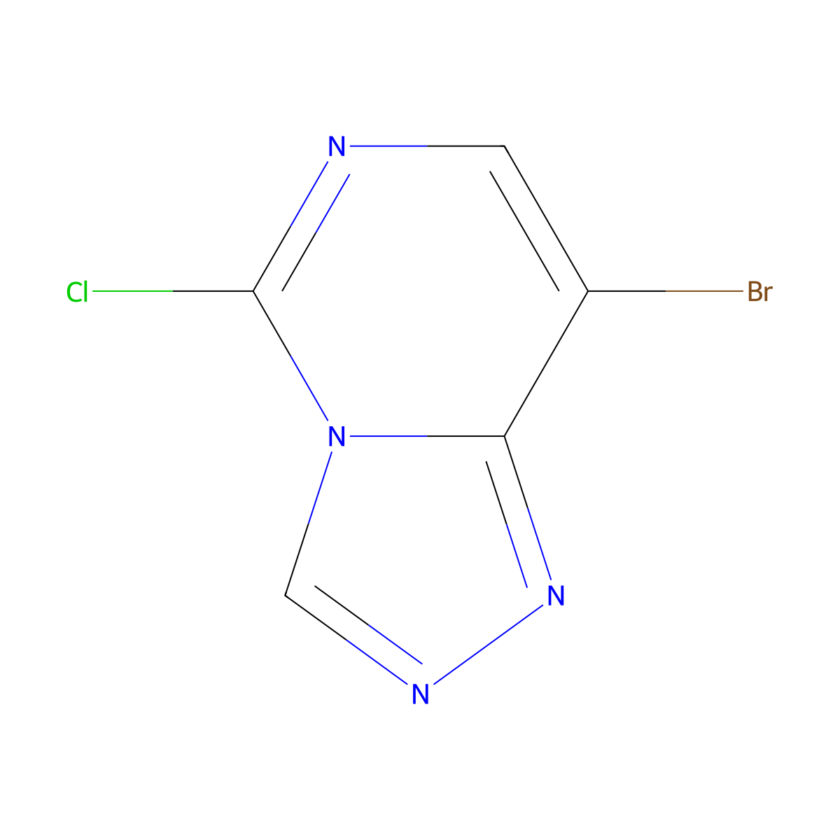 8-Bromo-5-chloro-[1,2,4]triazolo[4,3-c]pyrimidine molecular structure, CAS 2374137-47-8