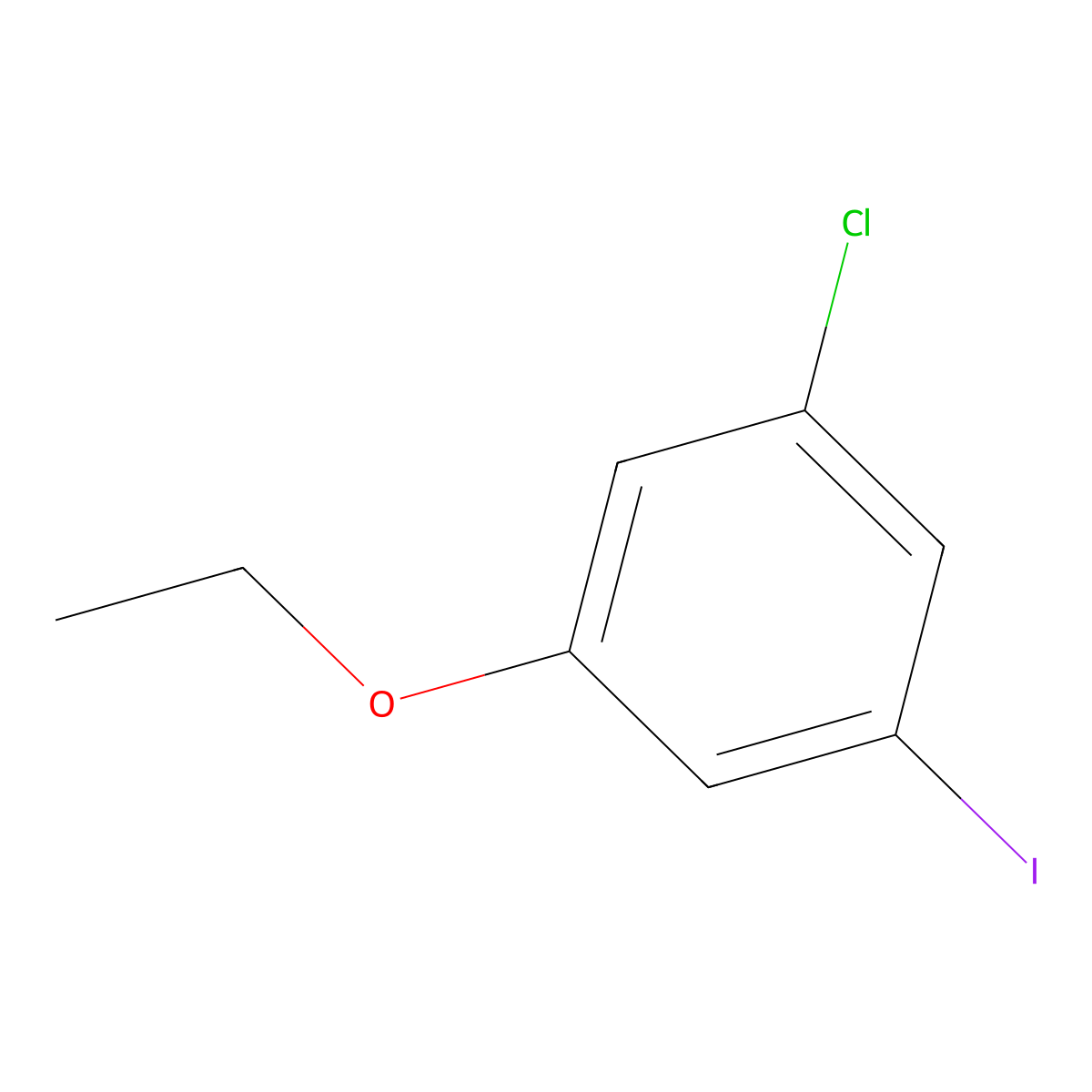 1-Chloro-3-ethoxy-5-iodobenzene molecular structure, CAS 2374235-84-2