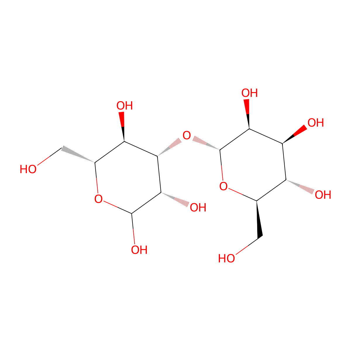 3-O-alpha-D-mannopyranosyl-D-mannopyranose molecular structure, CAS 23745-85-9