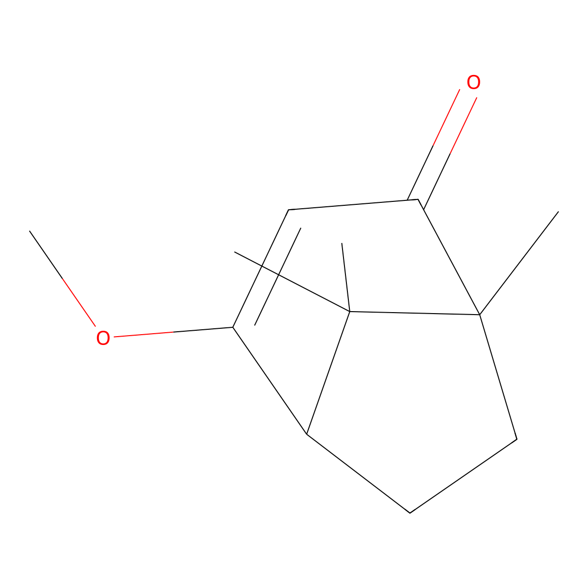 4-Methoxy-1,8,8-trimethylbicyclo[3.2.1]oct-3-en-2-one molecular structure, CAS 23747-17-3
