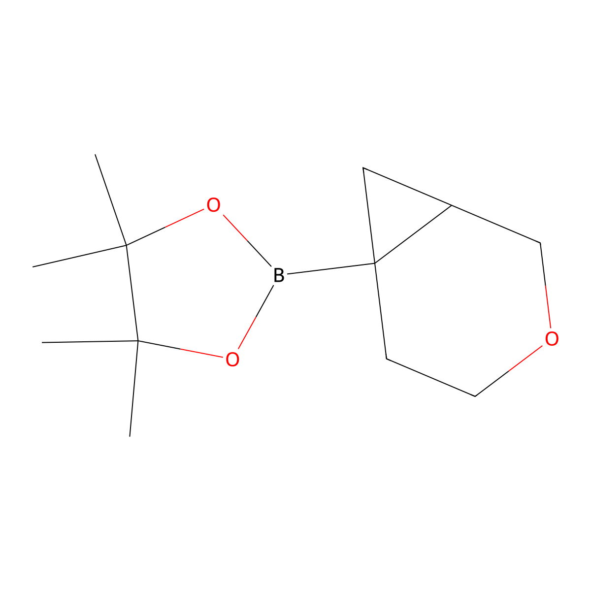 4,4,5,5-Tetramethyl-2-(3-oxabicyclo[4.1.0]heptan-6-yl)-1,3,2-dioxaborolane molecular structure, CAS 2374751-49-0