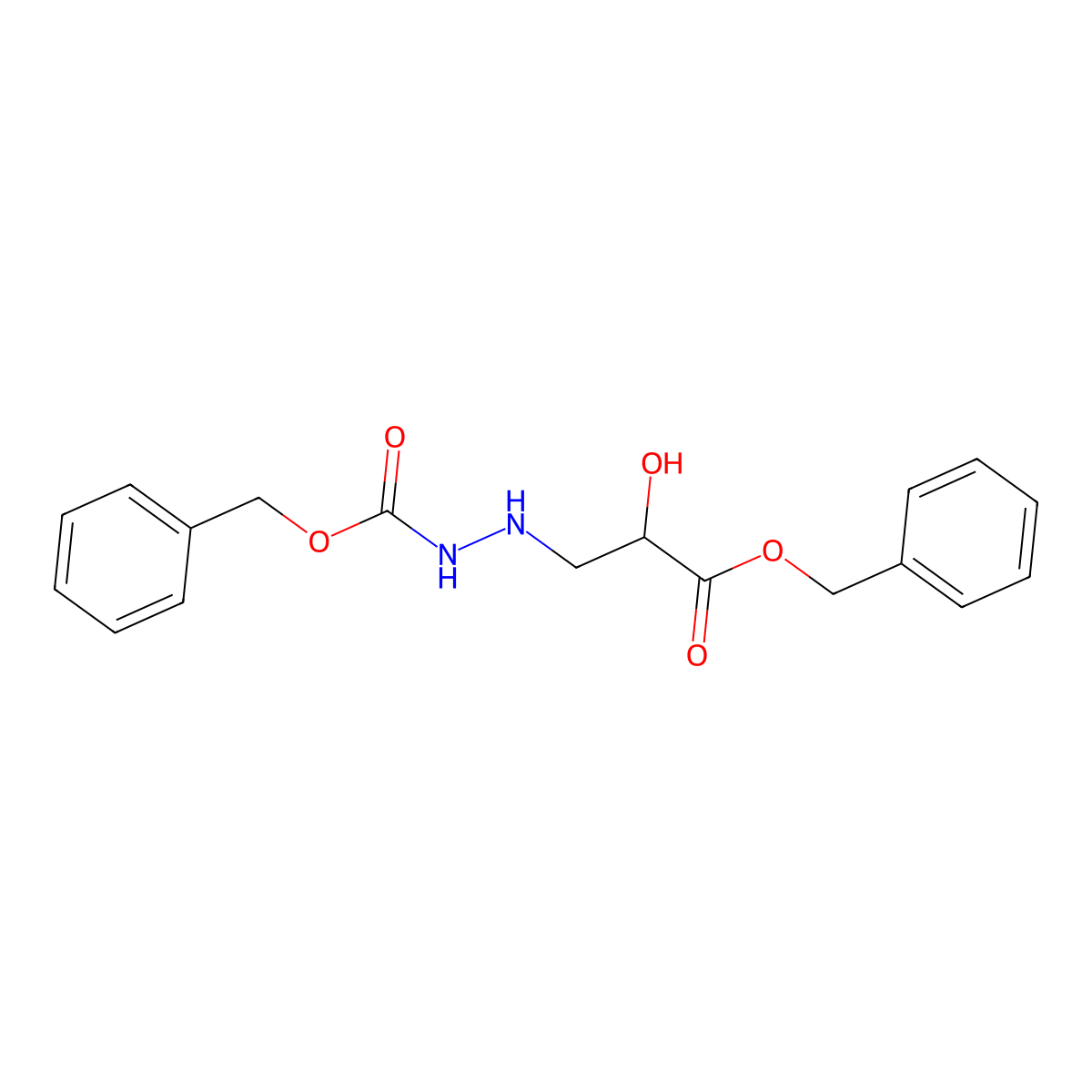 Benzyl 3-({[(benzyloxy)carbonyl]amino}amino)-2-hydroxypropanoate molecular structure, CAS 2374758-06-0