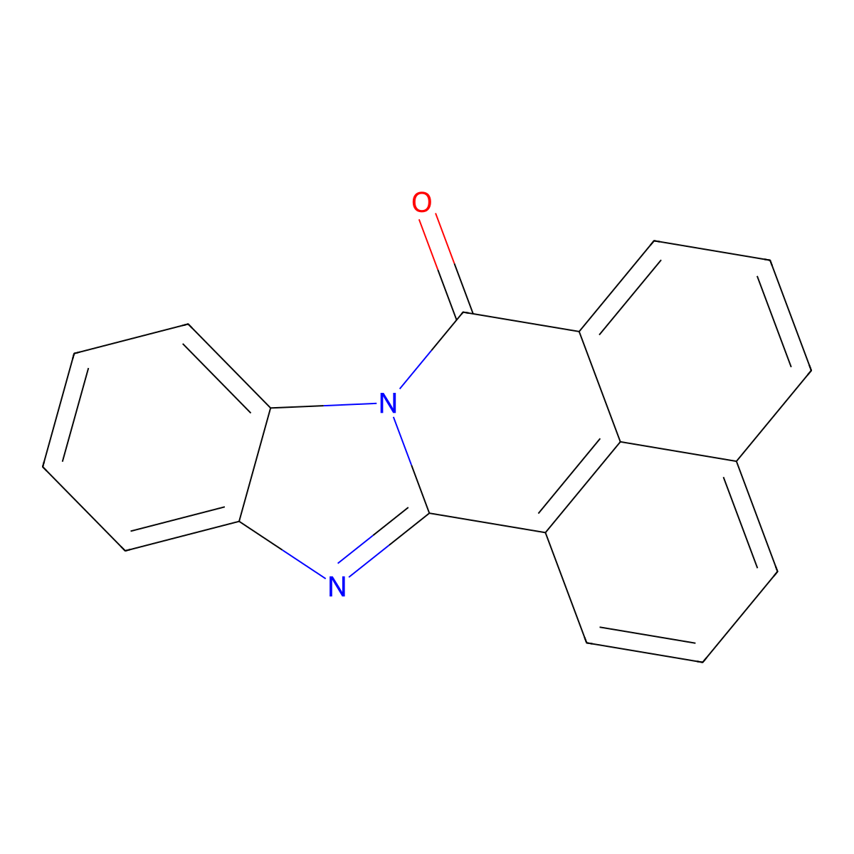 7H-Benzimidazo(2,1-a)benz(de)isoquinolin-7-one molecular structure, CAS 23749-58-8