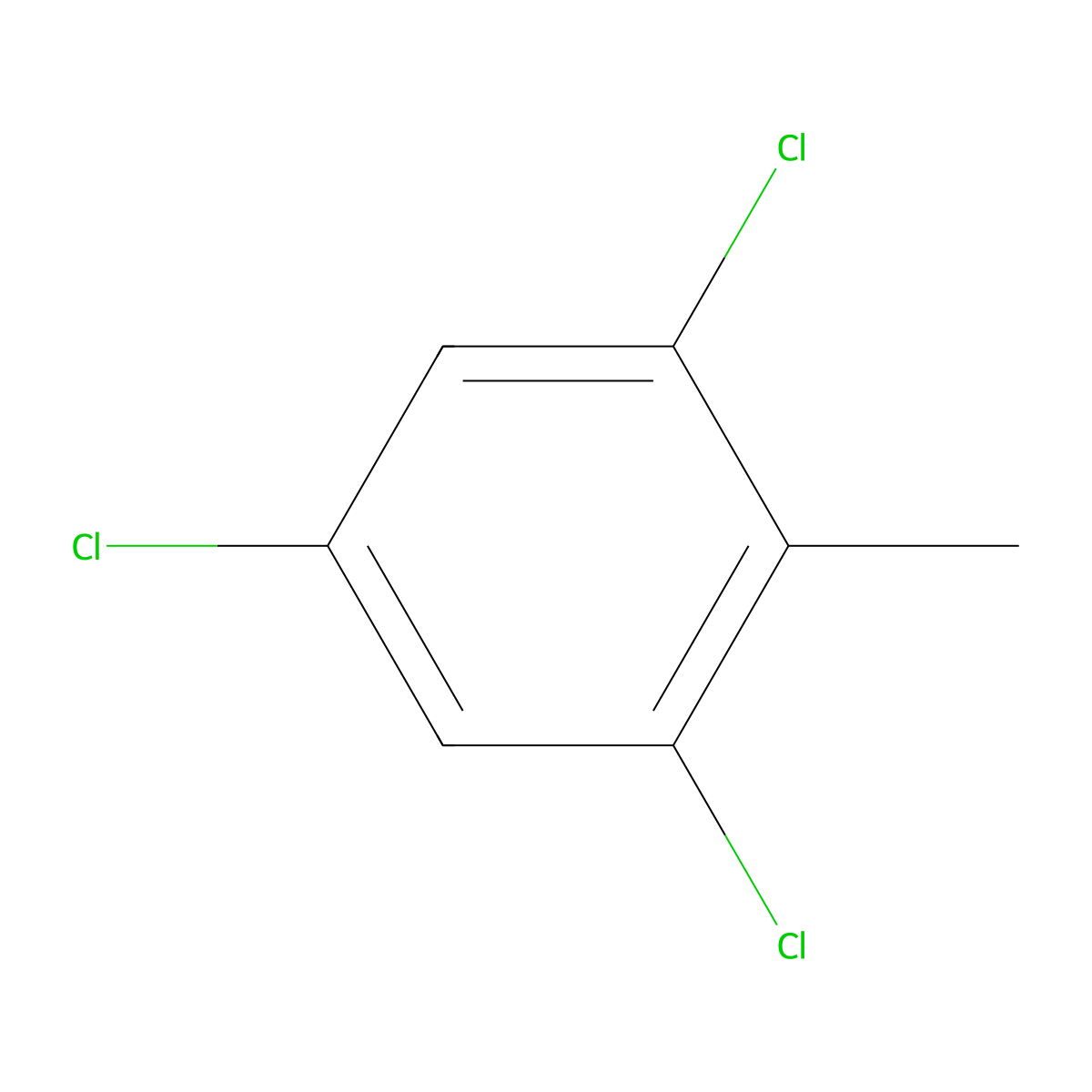 1,3,5-Trichloro-2-methylbenzene molecular structure, CAS 23749-65-7