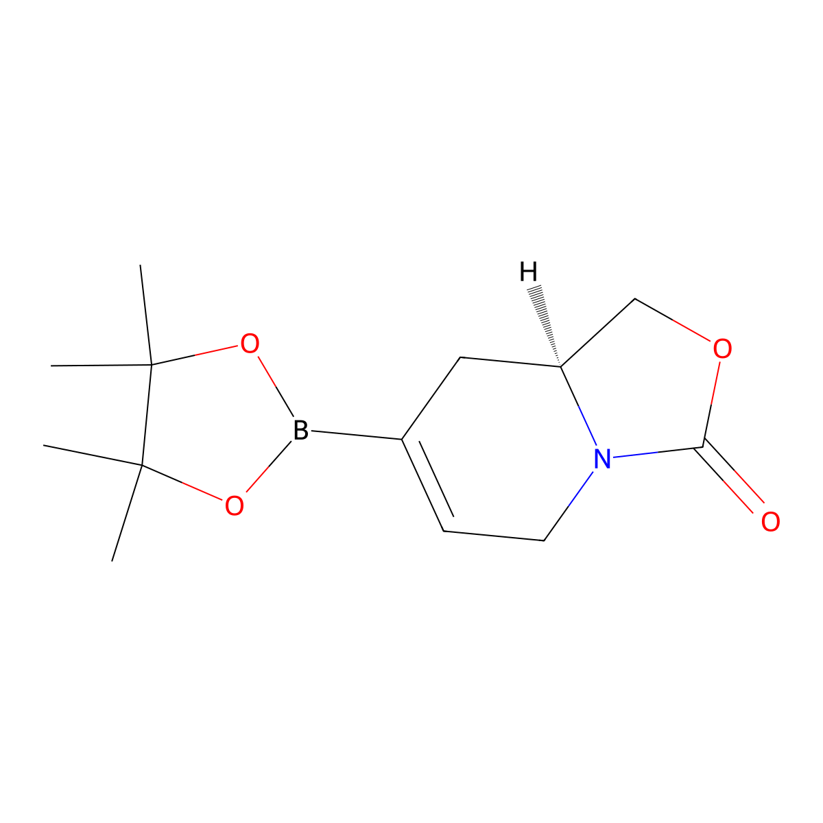 (8AS)-7-(4,4,5,5-Tetramethyl-1,3,2-dioxaborolan-2-YL)-1,5,8,8A-tetrahydrooxazolo[3,4-A]pyridin-3-one molecular structure, CAS 2374908-48-0