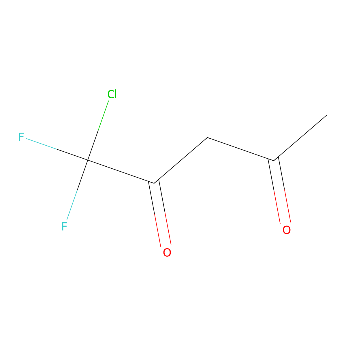 1-Chloro-1,1-difluoropentane-2,4-dione molecular structure, CAS 2375-76-0