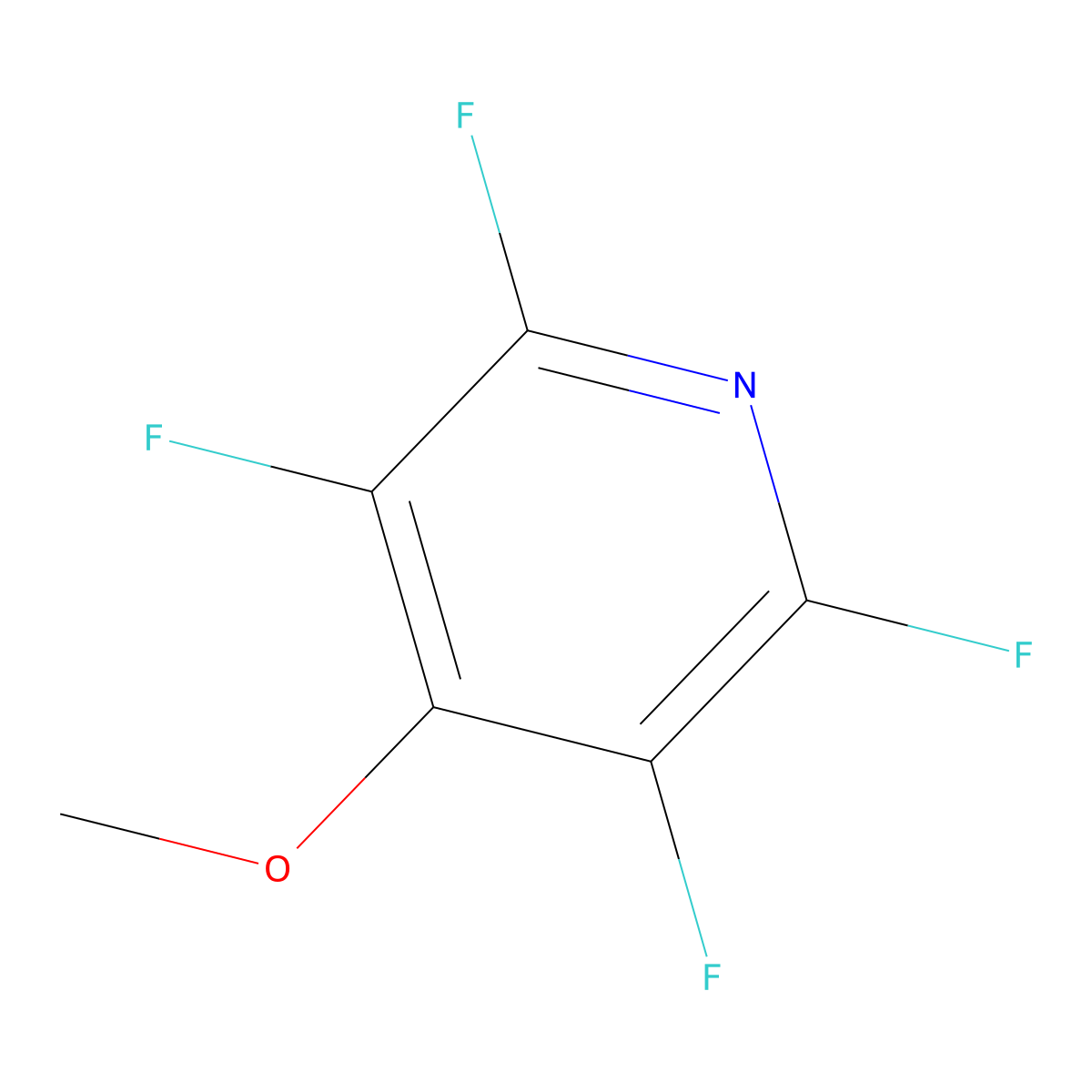 2,3,5,6-Tetrafluoro-4-methoxypyridine molecular structure, CAS 2375-90-8