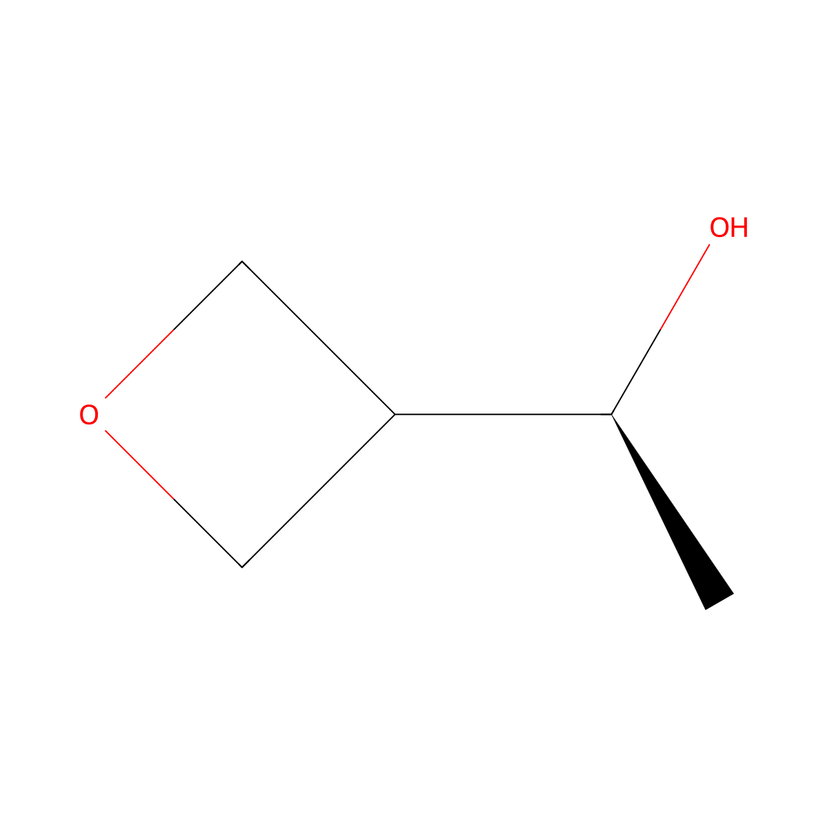 (1S)-1-(oxetan-3-yl)ethanol molecular structure, CAS 2375165-26-5