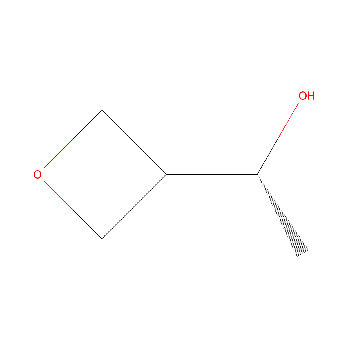 (1R)-1-(oxetan-3-yl)ethanol molecular structure, CAS 2375165-27-6