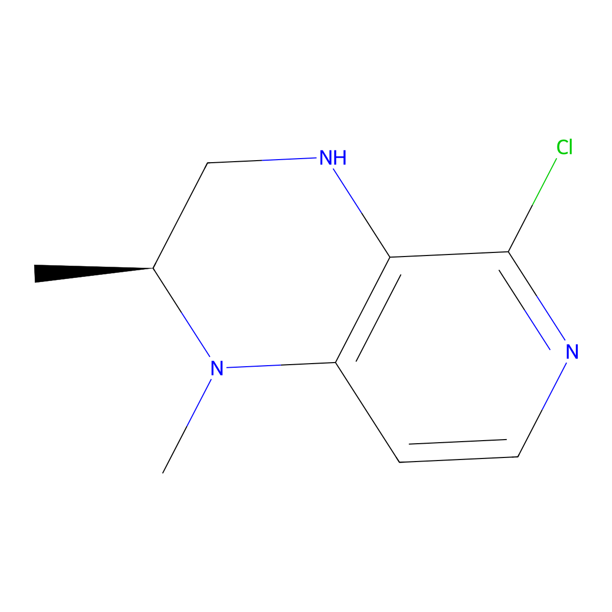 (S)-5-Chloro-1,2-dimethyl-1,2,3,4-tetrahydropyrido[3,4-b]pyrazine molecular structure, CAS 2375165-55-0