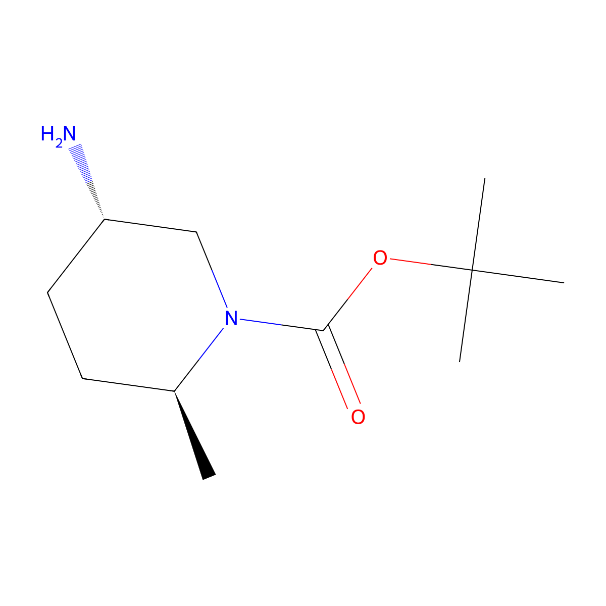 tert-Butyl (2S,5S)-5-amino-2-methylpiperidine-1-carboxylate molecular structure, CAS 2375165-77-6