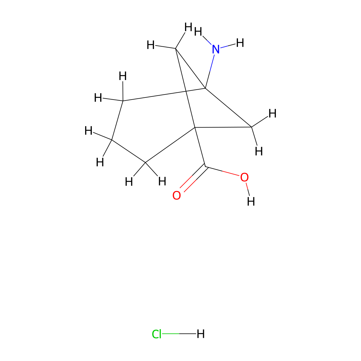 5-Aminobicyclo[3.1.1]heptane-1-carboxylic acid hydrochloride molecular structure, CAS 2375193-32-9