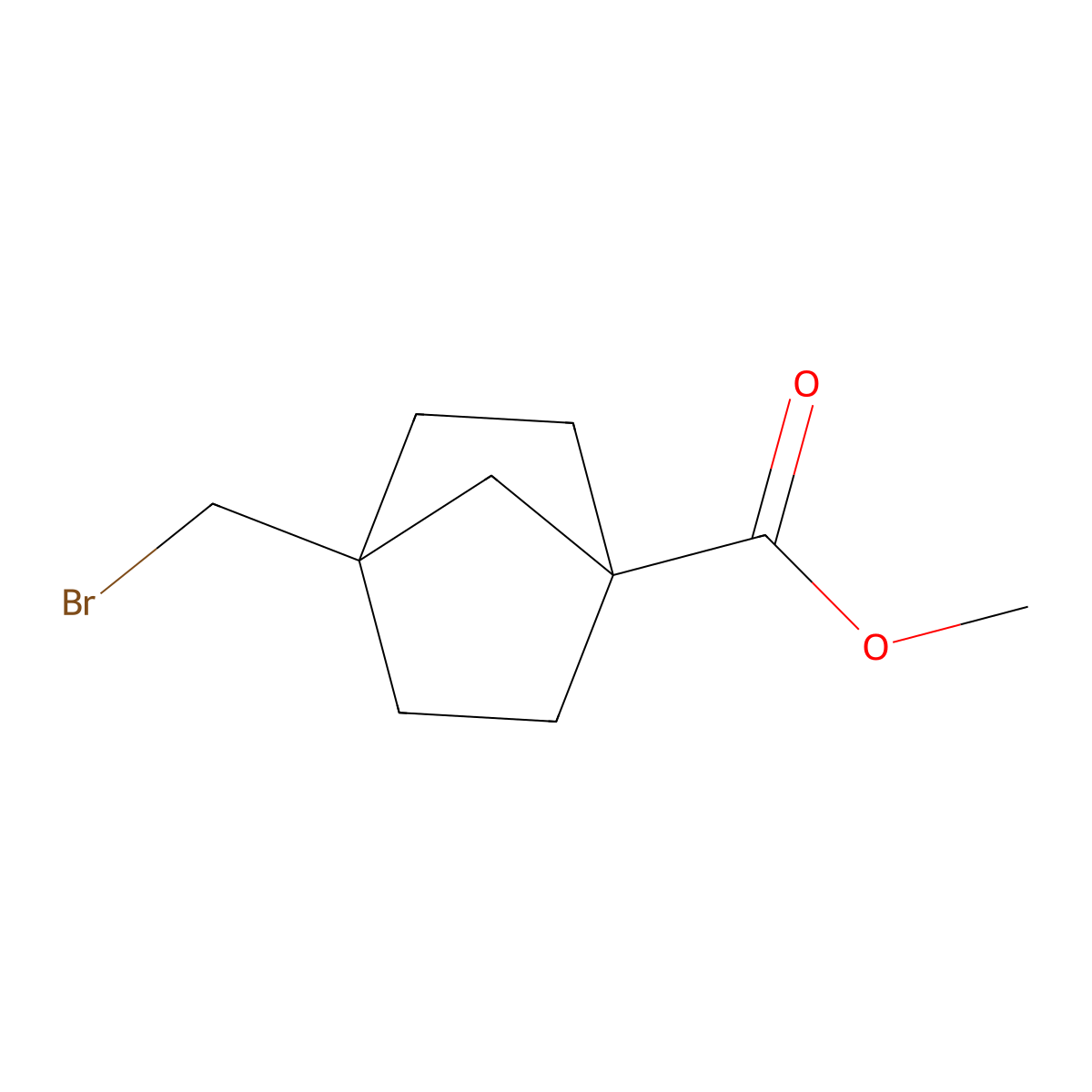 Methyl 4-(bromomethyl)bicyclo[2.2.1]heptane-1-carboxylate molecular structure, CAS 2375194-23-1