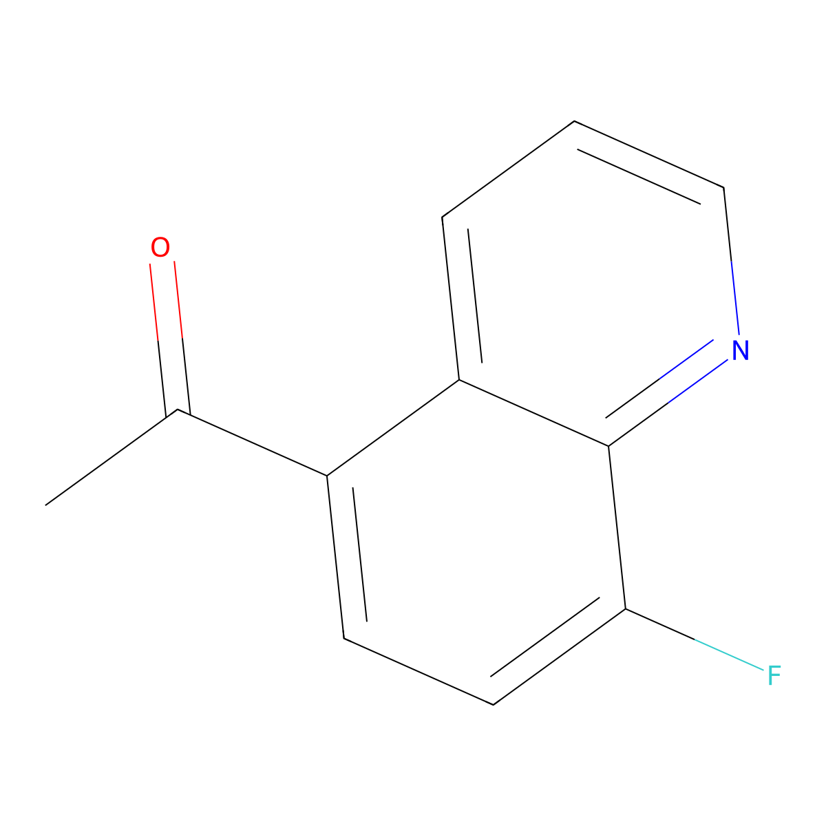 1-(8-Fluoro-5-quinolinyl)ethanone molecular structure, CAS 2375194-88-8
