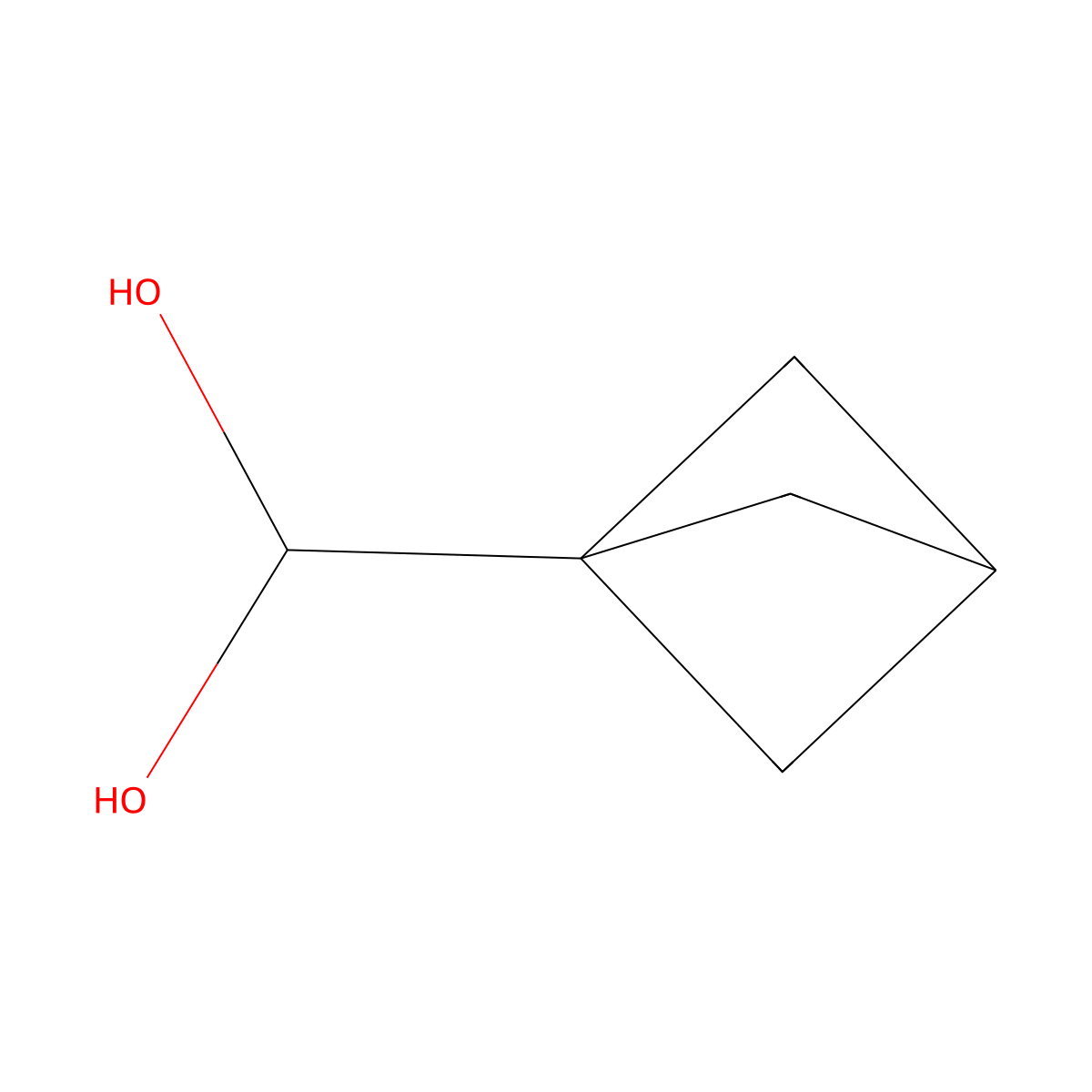 1-Bicyclo[1.1.1]pentanylmethanediol molecular structure, CAS 2375195-15-4