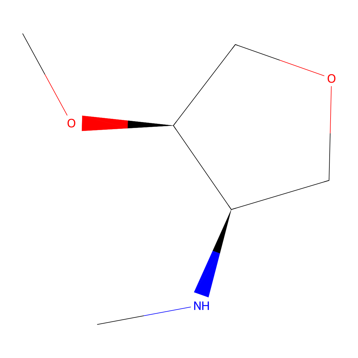 (3R,4R)-4-Methoxy-N-methyloxolan-3-amine molecular structure, CAS 2375247-55-3