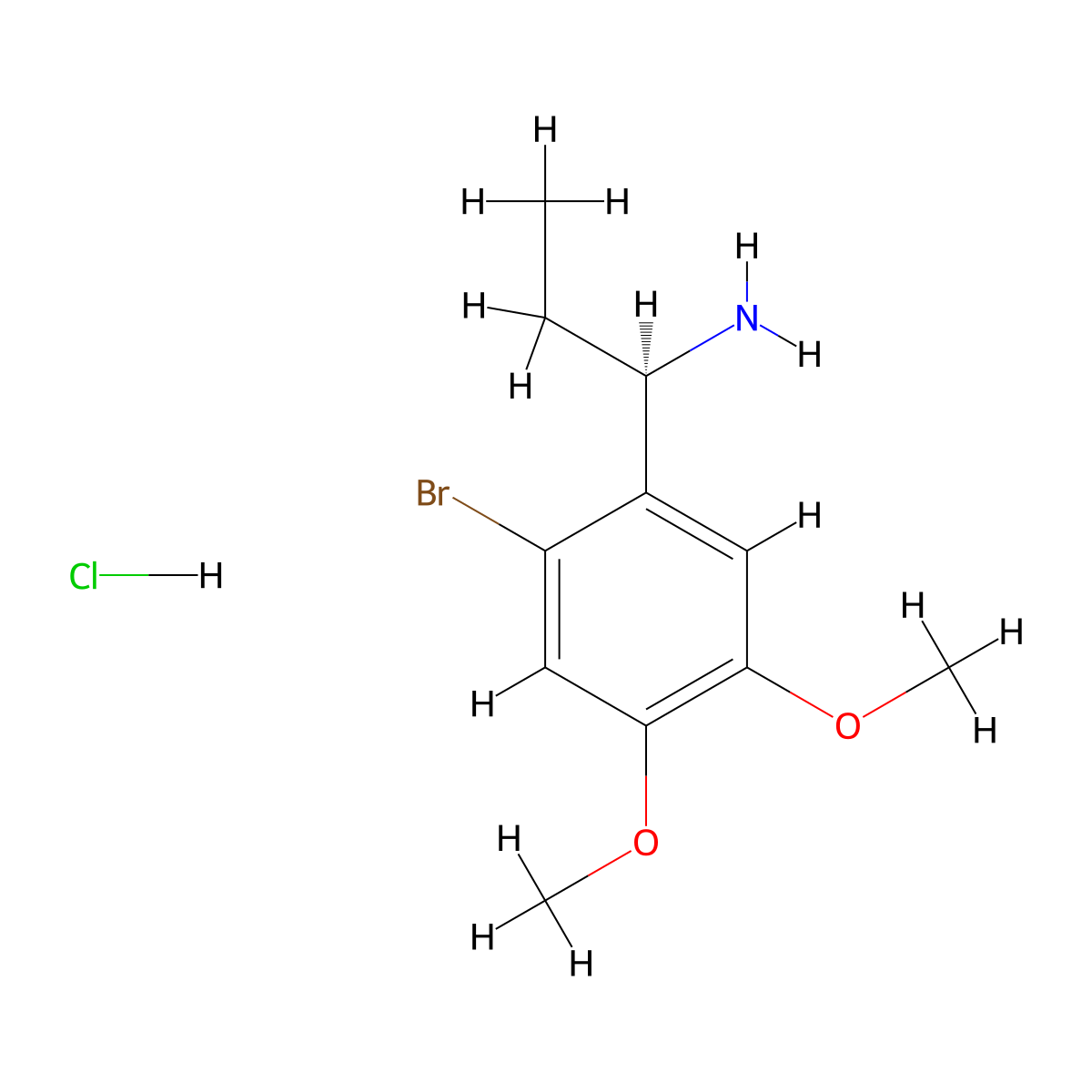 (1R)-1-(2-Bromo-4,5-dimethoxyphenyl)propan-1-amine;hydrochloride molecular structure, CAS 2375247-64-4