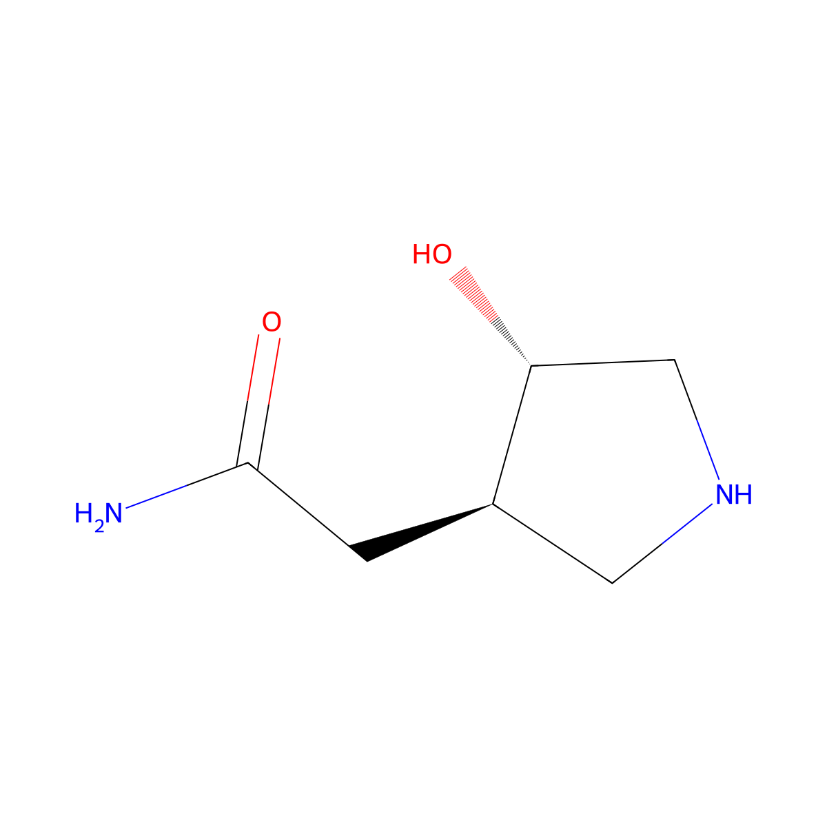 rac-2-[(3R,4S)-4-hydroxypyrrolidin-3-yl]acetamide molecular structure, CAS 2375247-76-8
