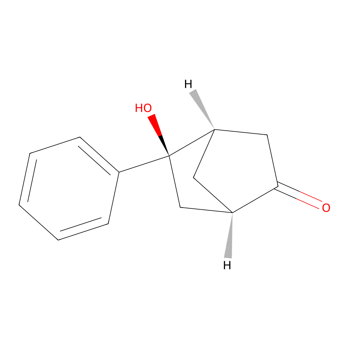 (1R,4R,5R)-5-Hydroxy-5-phenylbicyclo[2.2.1]heptan-2-one molecular structure, CAS 2375247-91-7