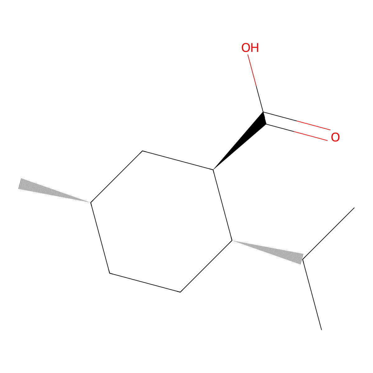 rac-(1R,2S,5S)-5-methyl-2-(propan-2-yl)cyclohexane-1-carboxylic acid molecular structure, CAS 2375248-16-9