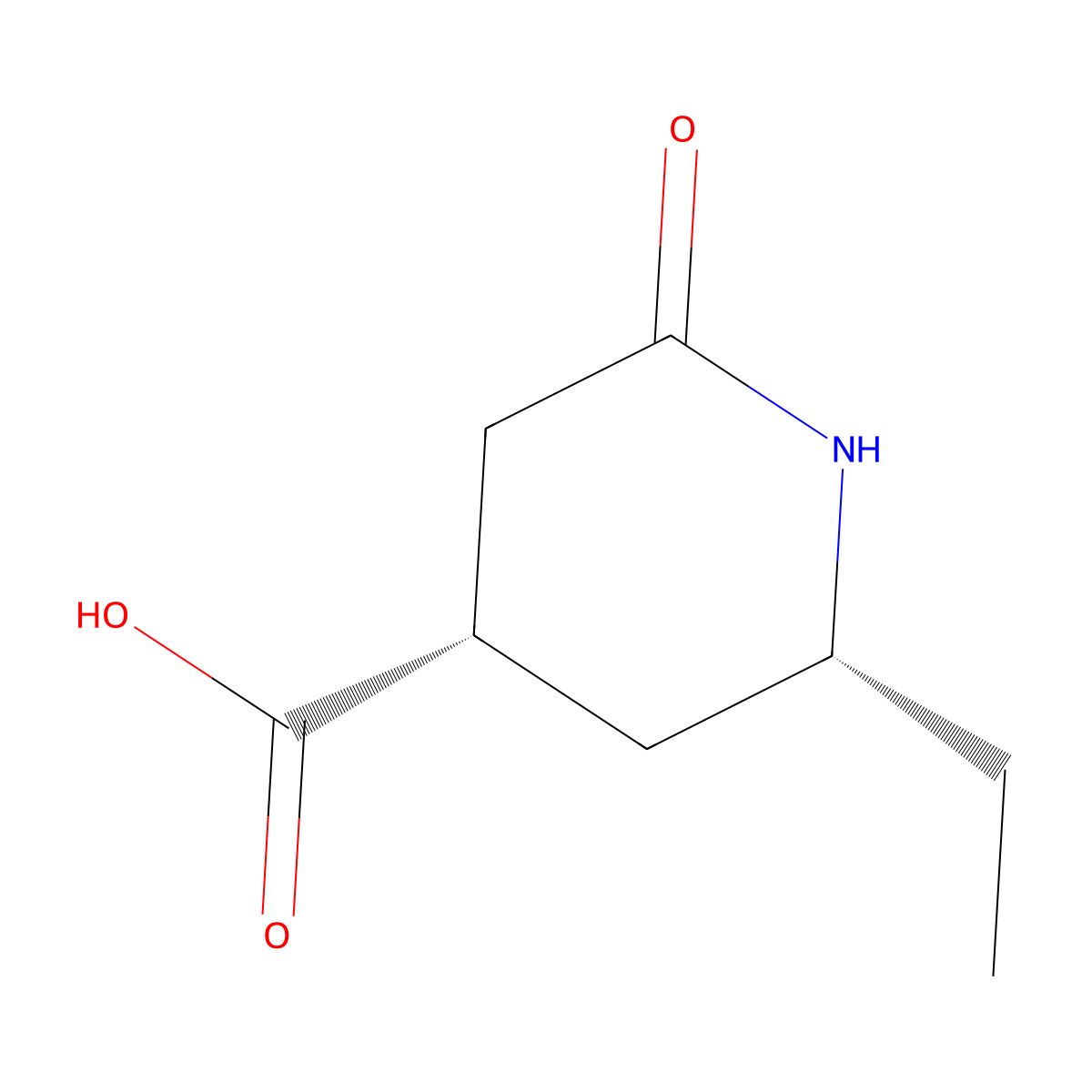 (2R,4S)-2-Ethyl-6-oxopiperidine-4-carboxylic acid molecular structure, CAS 2375248-17-0
