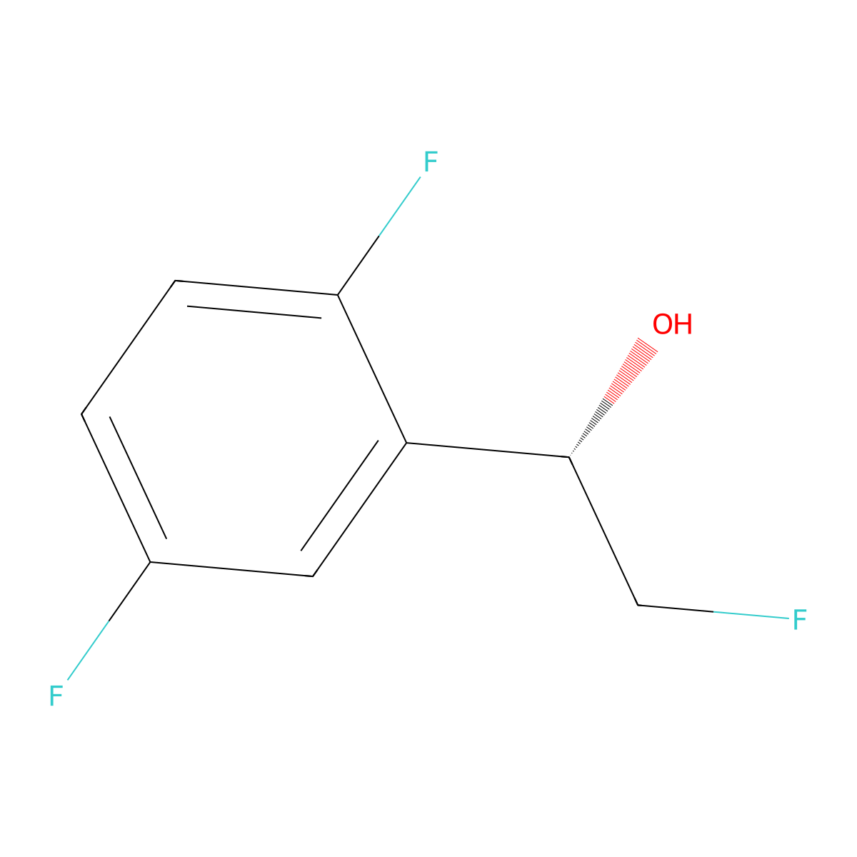 (1S)-1-(2,5-difluorophenyl)-2-fluoroethan-1-ol molecular structure, CAS 2375248-59-0