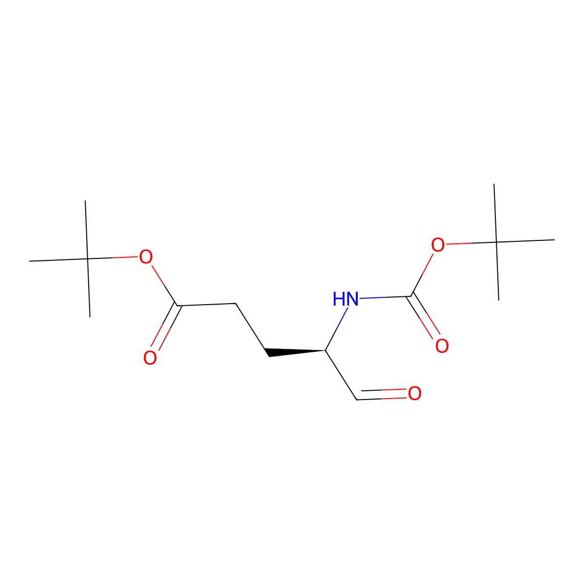 tert-butyl (4R)-4-{[(tert-butoxy)carbonyl]amino}-5-oxopentanoate molecular structure, CAS 2375249-12-8