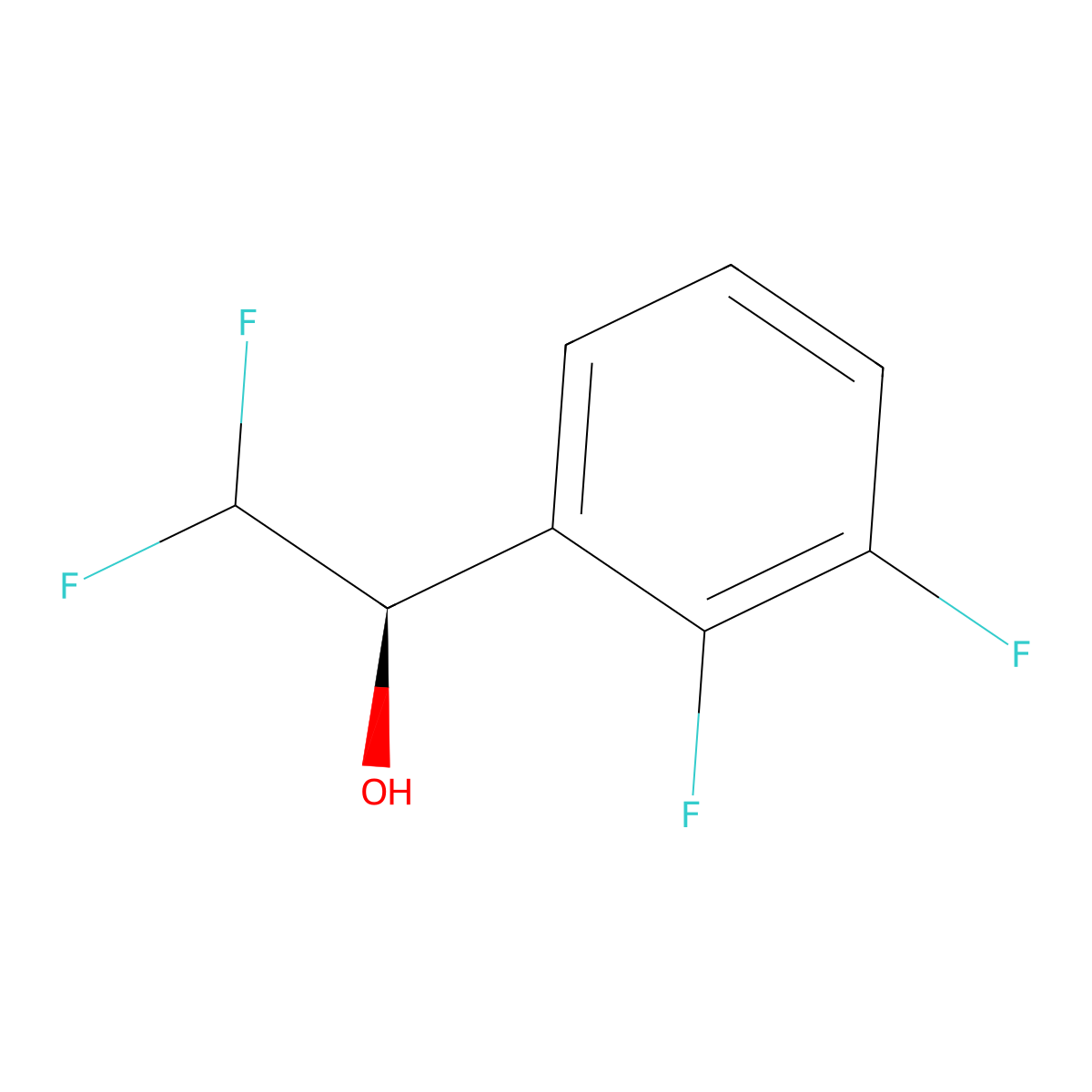 (1R)-1-(2,3-difluorophenyl)-2,2-difluoroethan-1-ol molecular structure, CAS 2375249-30-0