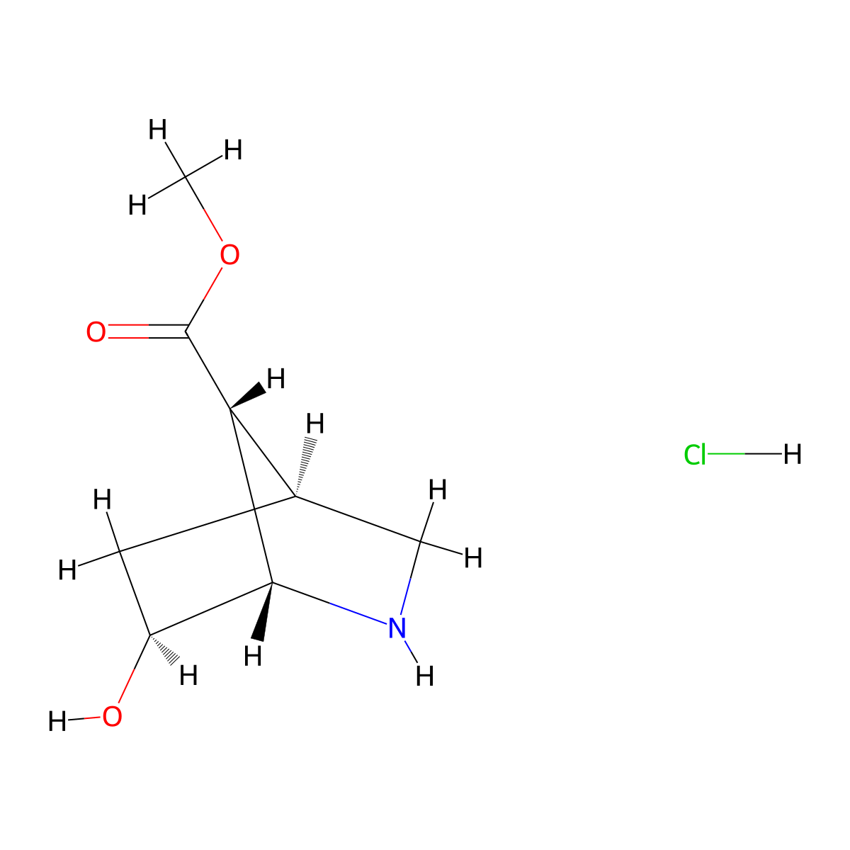 rac-methyl (1R,4R,6R,7S)-6-hydroxy-2-azabicyclo[2.2.1]heptane-7-carboxylate hydrochloride molecular structure, CAS 2375249-51-5