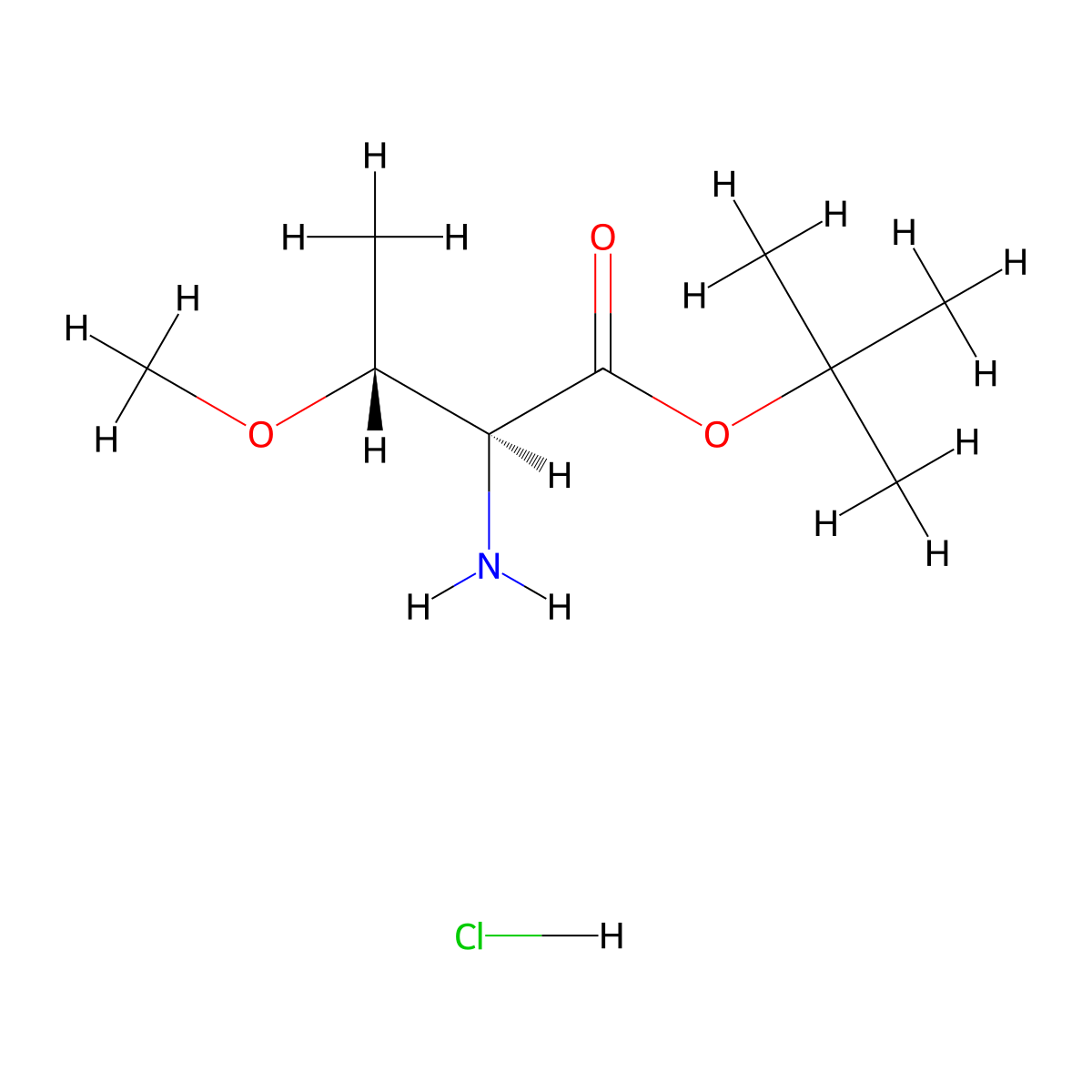 tert-butyl (2S,3R)-2-amino-3-methoxybutanoate hydrochloride molecular structure, CAS 2375249-55-9