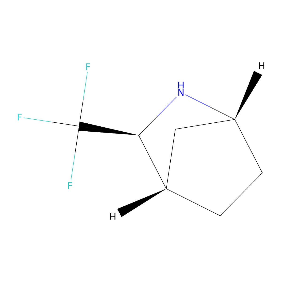 (1R,3S,4S)-3-(trifluoromethyl)-2-azabicyclo[2.2.1]heptane molecular structure, CAS 2375249-92-4