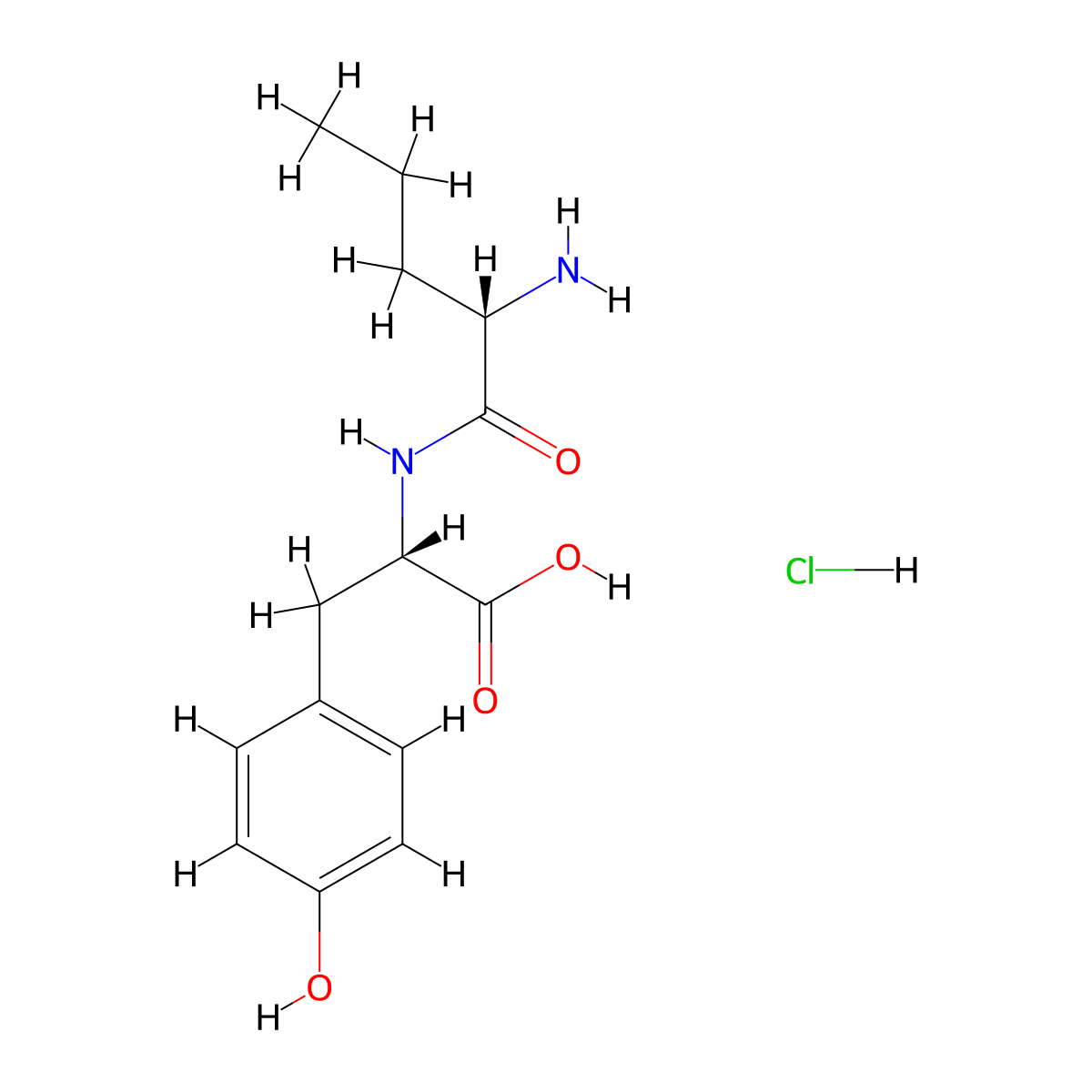 (2S)-2-[(2S)-2-aminopentanamido]-3-(4-hydroxyphenyl)propanoic acid hydrochloride molecular structure, CAS 2375250-59-0