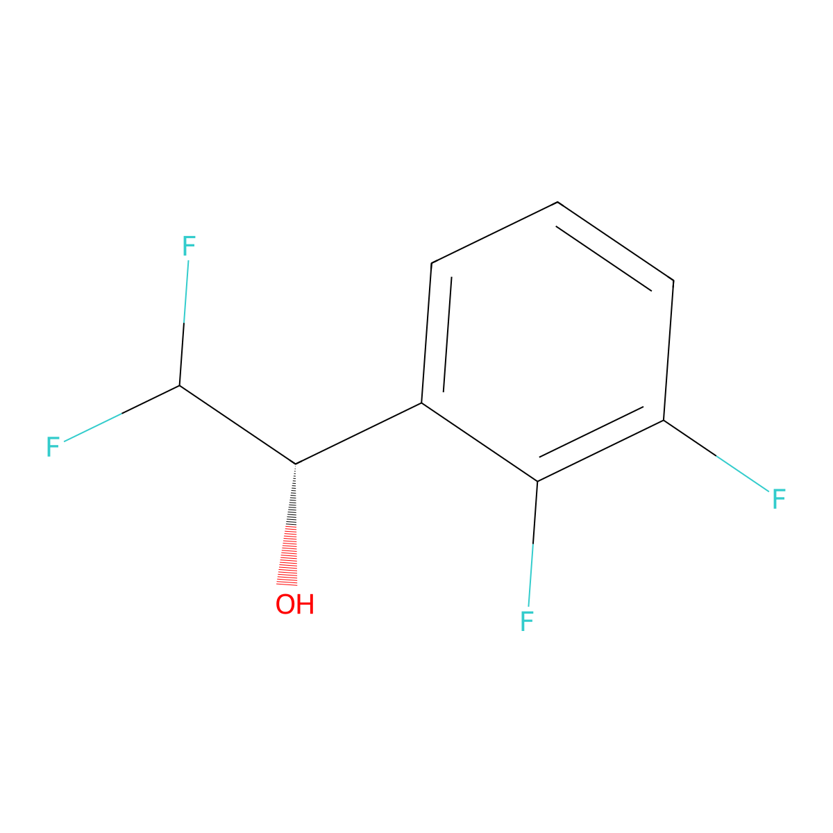 (1S)-1-(2,3-difluorophenyl)-2,2-difluoroethan-1-ol molecular structure, CAS 2375250-65-8