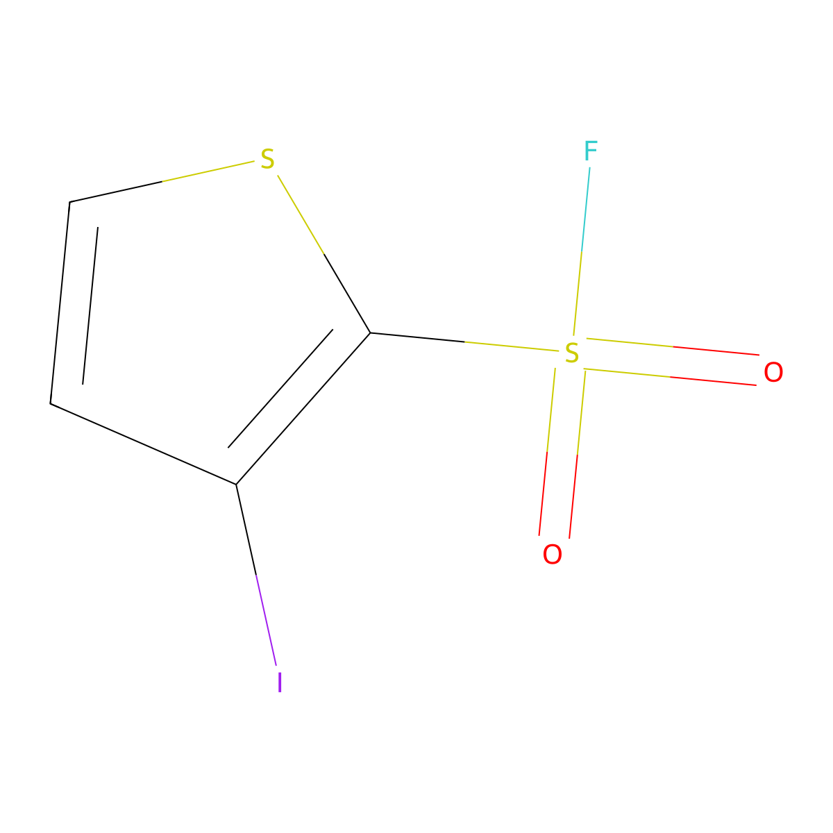 3-Iodothiophene-2-sulfonyl fluoride molecular structure, CAS 2375258-88-9