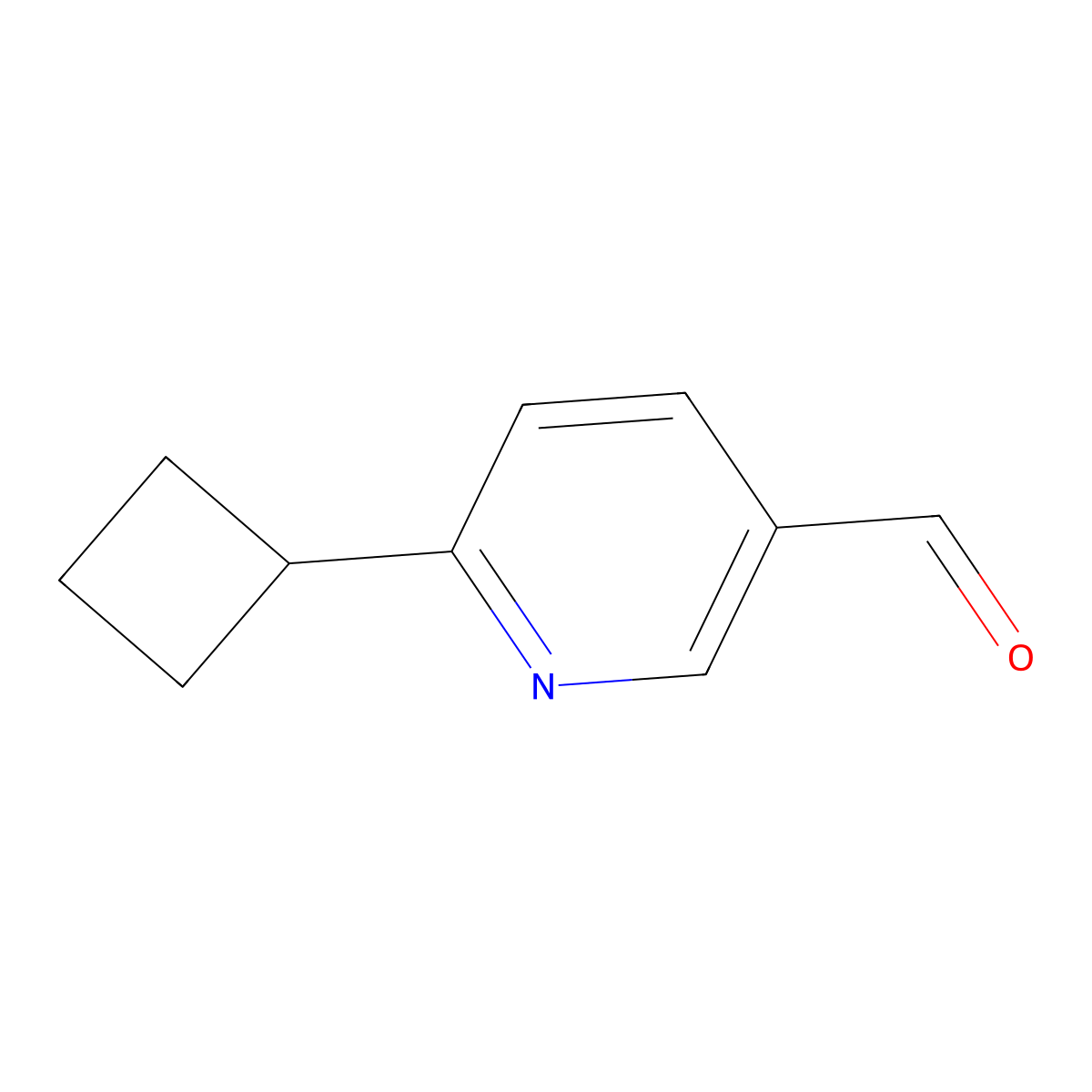 6-Cyclobutylpyridine-3-carbaldehyde molecular structure, CAS 2375258-99-2
