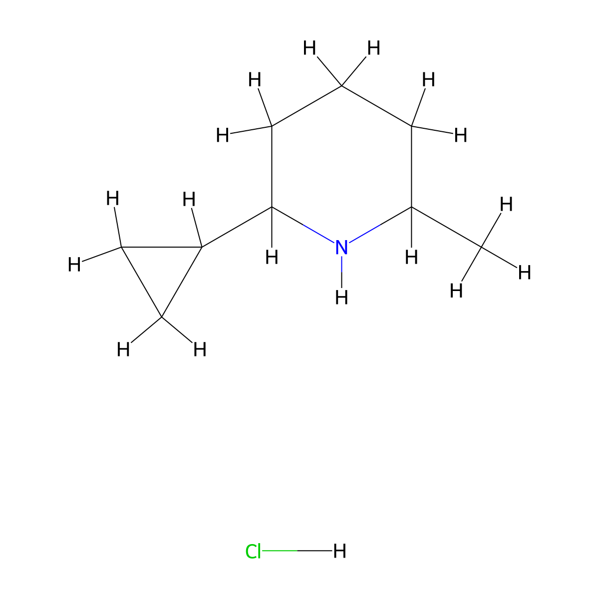 2-Cyclopropyl-6-methylpiperidine hydrochloride molecular structure, CAS 2375259-19-9