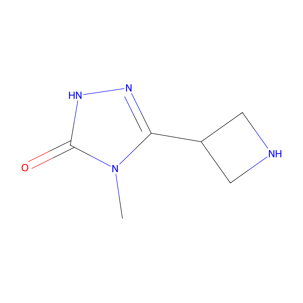 3-(azetidin-3-yl)-4-methyl-4,5-dihydro-1H-1,2,4-triazol-5-one molecular structure, CAS 2375259-65-5