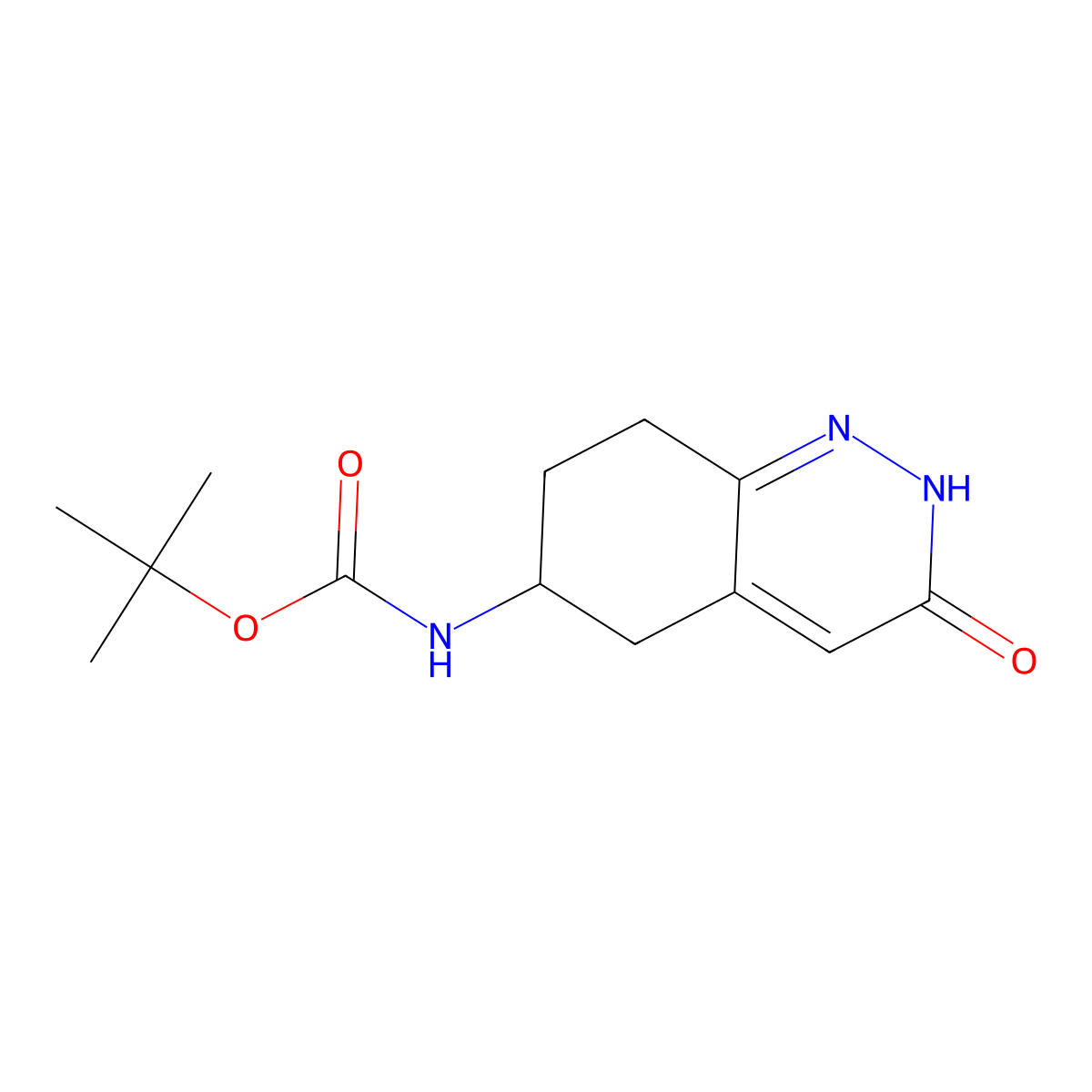tert-butyl N-(3-oxo-2,3,5,6,7,8-hexahydrocinnolin-6-yl)carbamate molecular structure, CAS 2375259-71-3