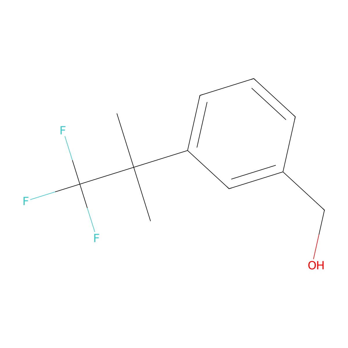 (3-(1,1,1-Trifluoro-2-methylpropan-2-yl)phenyl)methanol molecular structure, CAS 2375259-77-9