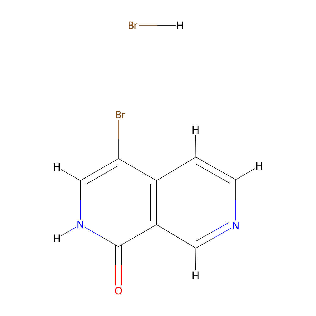 4-Bromo-1,2-dihydro-2,7-naphthyridin-1-one hydrobromide molecular structure, CAS 2375260-09-4