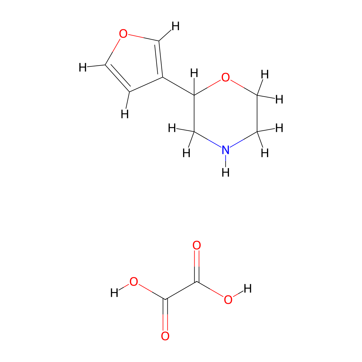 2-(Furan-3-yl)morpholine;oxalic acid molecular structure, CAS 2375260-40-3