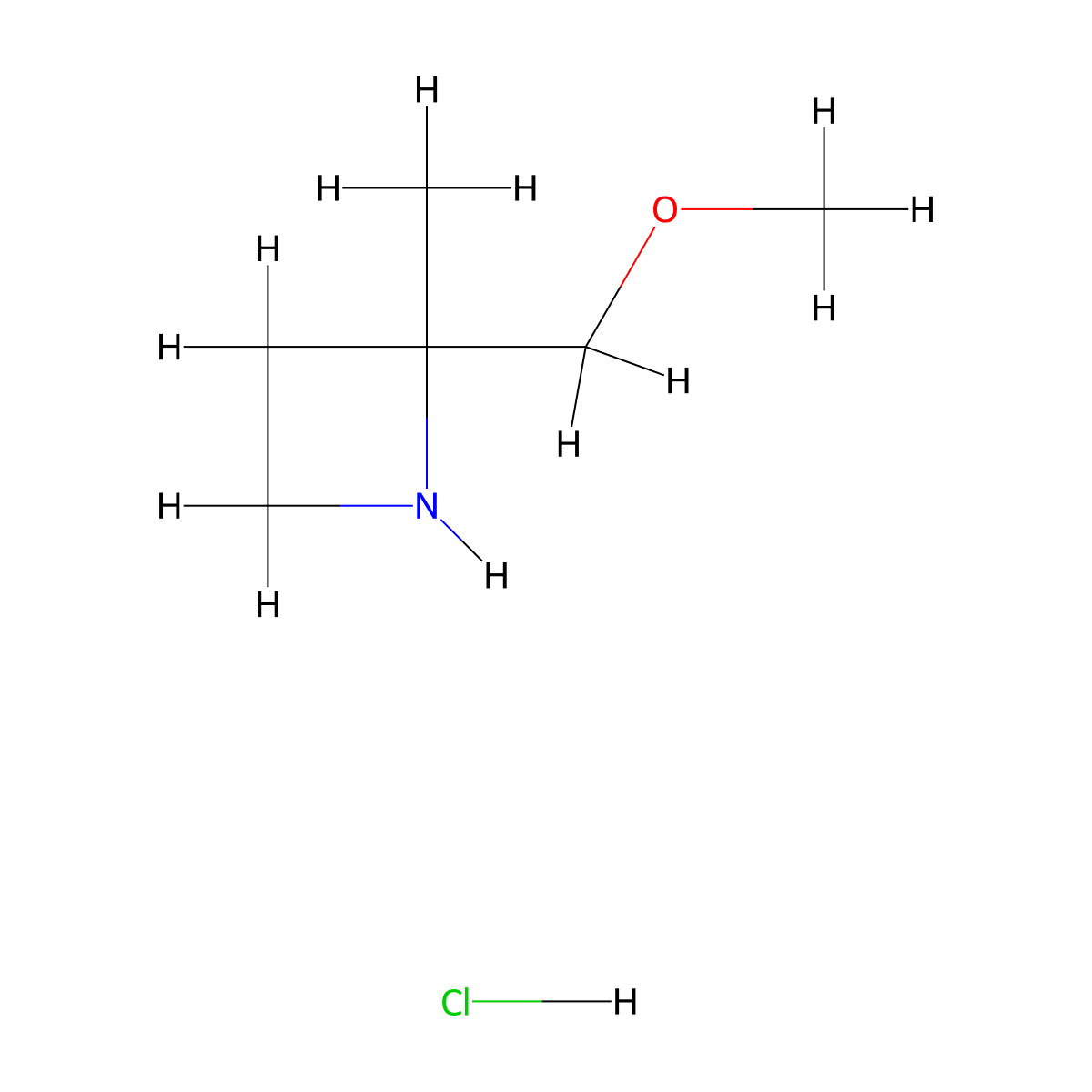 2-(Methoxymethyl)-2-methylazetidine hydrochloride molecular structure, CAS 2375260-59-4