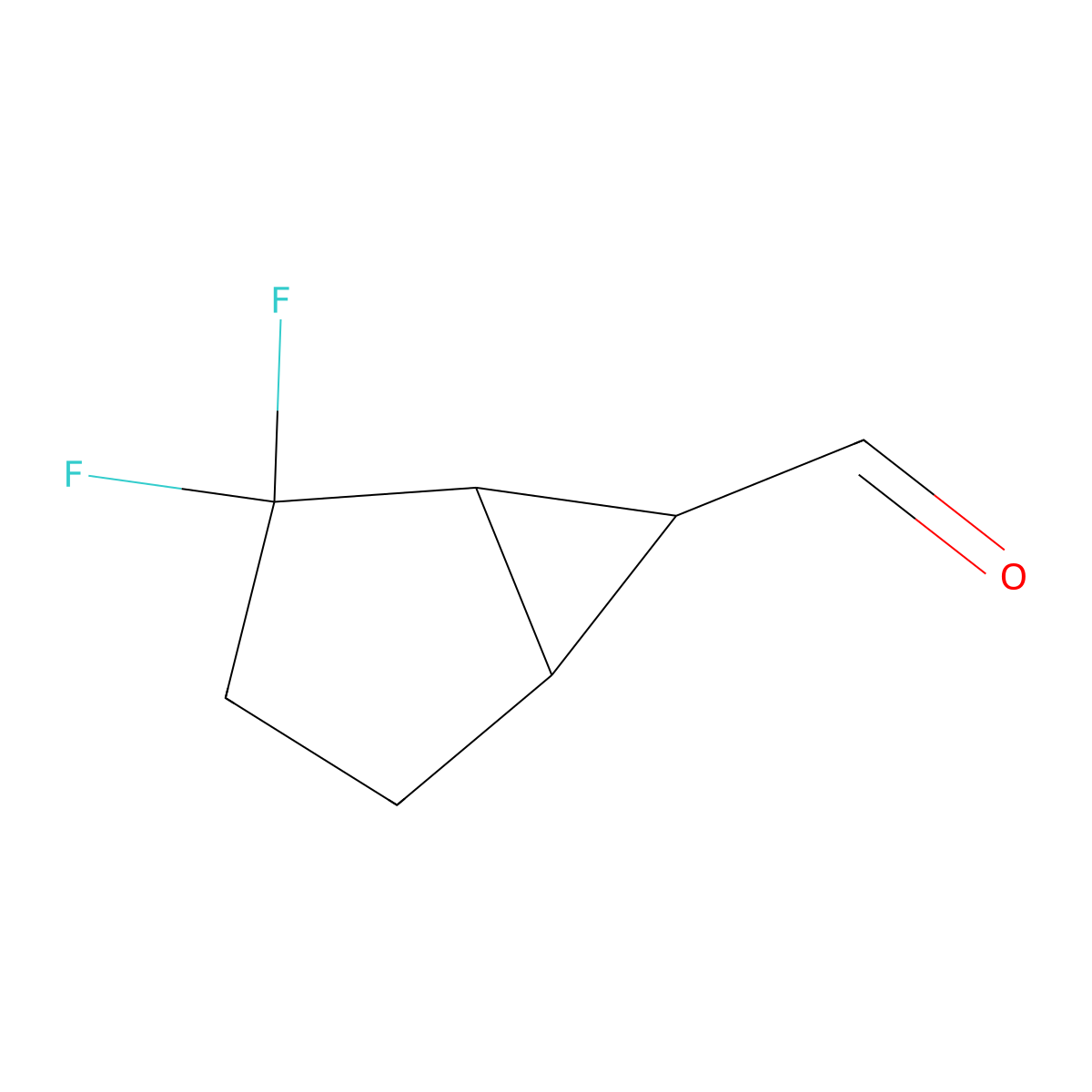 2,2-Difluorobicyclo[3.1.0]hexane-6-carbaldehyde molecular structure, CAS 2375260-67-4