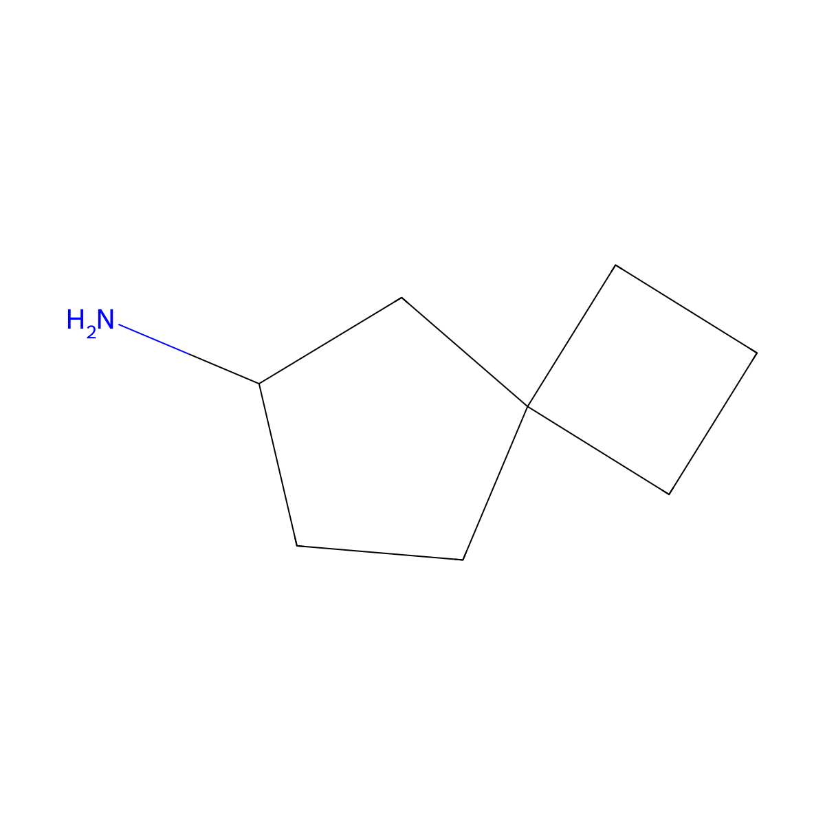 Spiro[3.4]octan-6-amine molecular structure, CAS 2375260-69-6