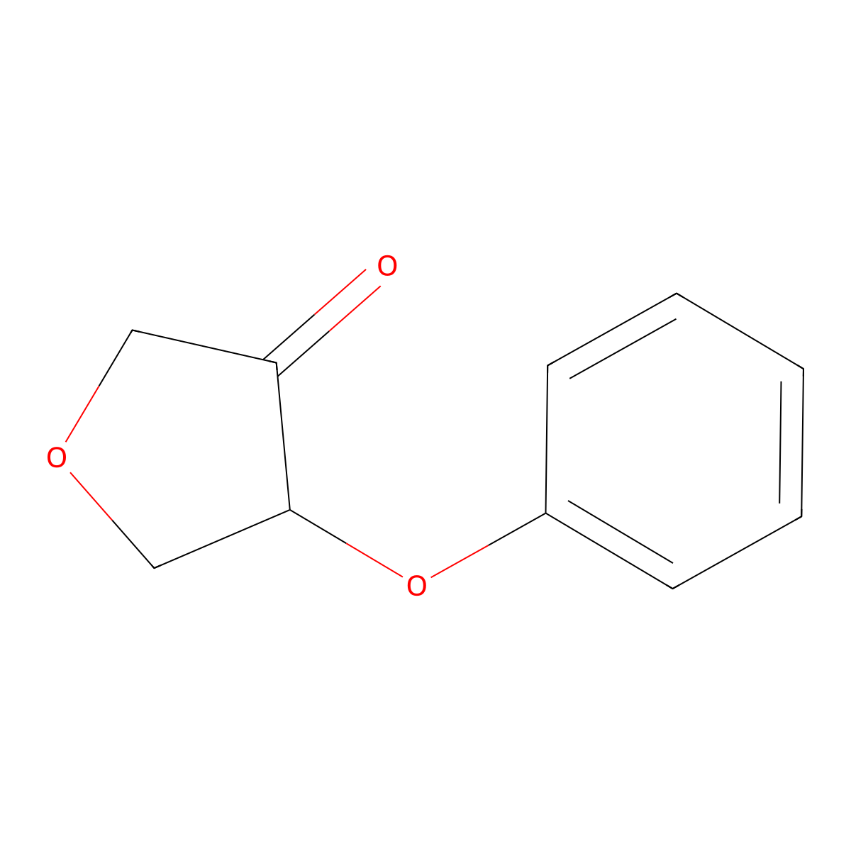 4-Phenoxyoxolan-3-one molecular structure, CAS 2375260-80-1